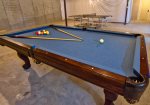 Your Basement Downstairs Has a Slate Pool Table and New Ping Pong Table