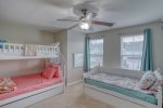 Bedroom 2 - Upper Floor - 1 Pyramid Bunk Twin over Trundle Full Bed and 1 Twin Trundle Bed