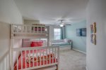 Bedroom 2 - Upper Floor - 1 Pyramid Bunk Twin over Trundle Full Bed and 1 Twin Trundle Bed