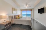 Bright and airy Master Bedroom with an ocean view