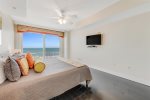Master bedroom and TV