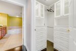Lots of storage to unpack and feel at home in the master closet