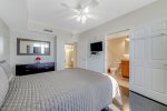 2nd bedroom with TV and attached bathroom