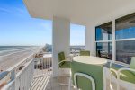 Patio table and chairs to sit and enjoy the ocean breeze