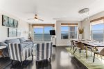 Vibrant common area furniture with ocean view