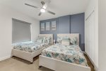 3rd bedroom with 2 double beds