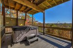 Terrace Level Deck with Hot Tub
