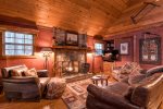 Living Room with gas fireplace