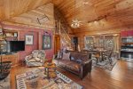 Open Living room with Dining and Kitchen