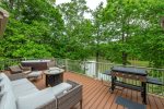 Balcony with Blackstone grill & Hot tub. 