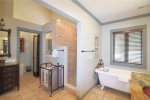 Master Suite Bathroom- Step In Shower & Claw Foot Tub main level