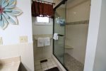 Bathroom on main level before heading upstairs.