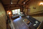 Upper view of living room