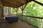 Hot tub on the lower deck.