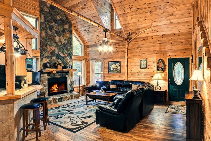 Deluxe Family Cabin 5 Br 3 Ba Tall Ceilings Hot Tub