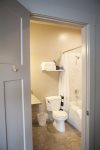 Private bathroom - shower and bath combo