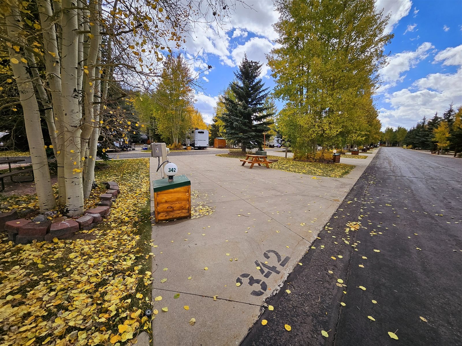 RV Pull Thru Site 342, Tiger Run Resort, Breckenridge, CO