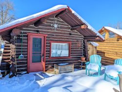 Quaint historic cabin, Bear's Inn offers fireplace and WiFi, is dog friendly and is a short distance from downtown and the mountains.