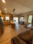 T Post Cabin - Cozy Cabins Open Concept Living
