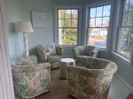 Sitting area on main floor with ocean views