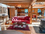 The main level living room