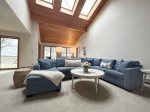 Living room with sky lights