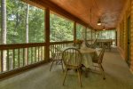 Large covered screened in deck