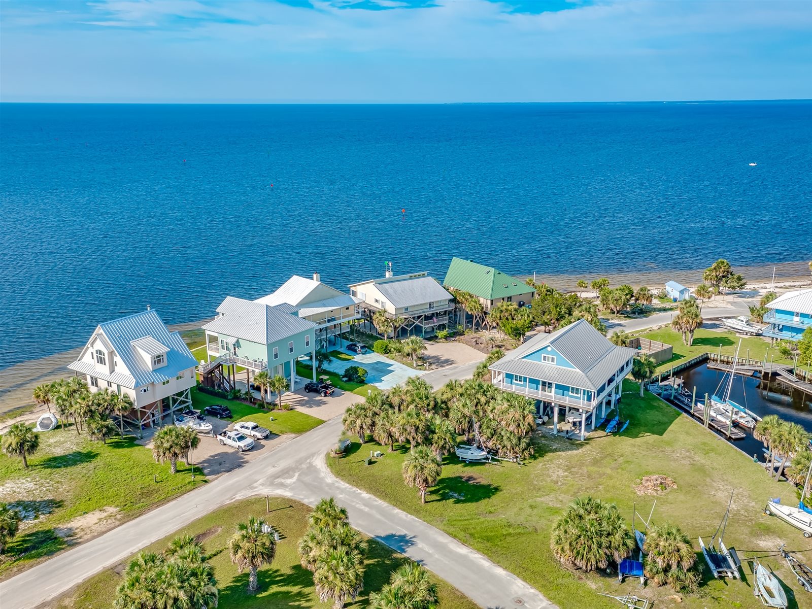 Beachfront homes, Shell Point, Wakulla County, Crawfordville,