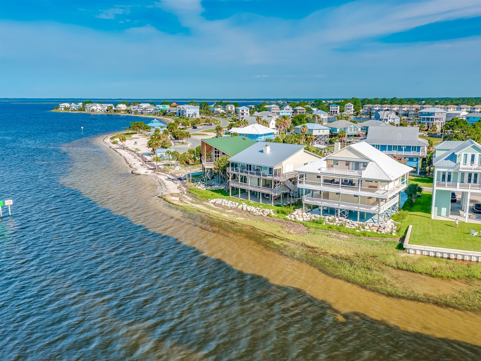 Beachfront homes, Shell Point, Wakulla County, Crawfordville,