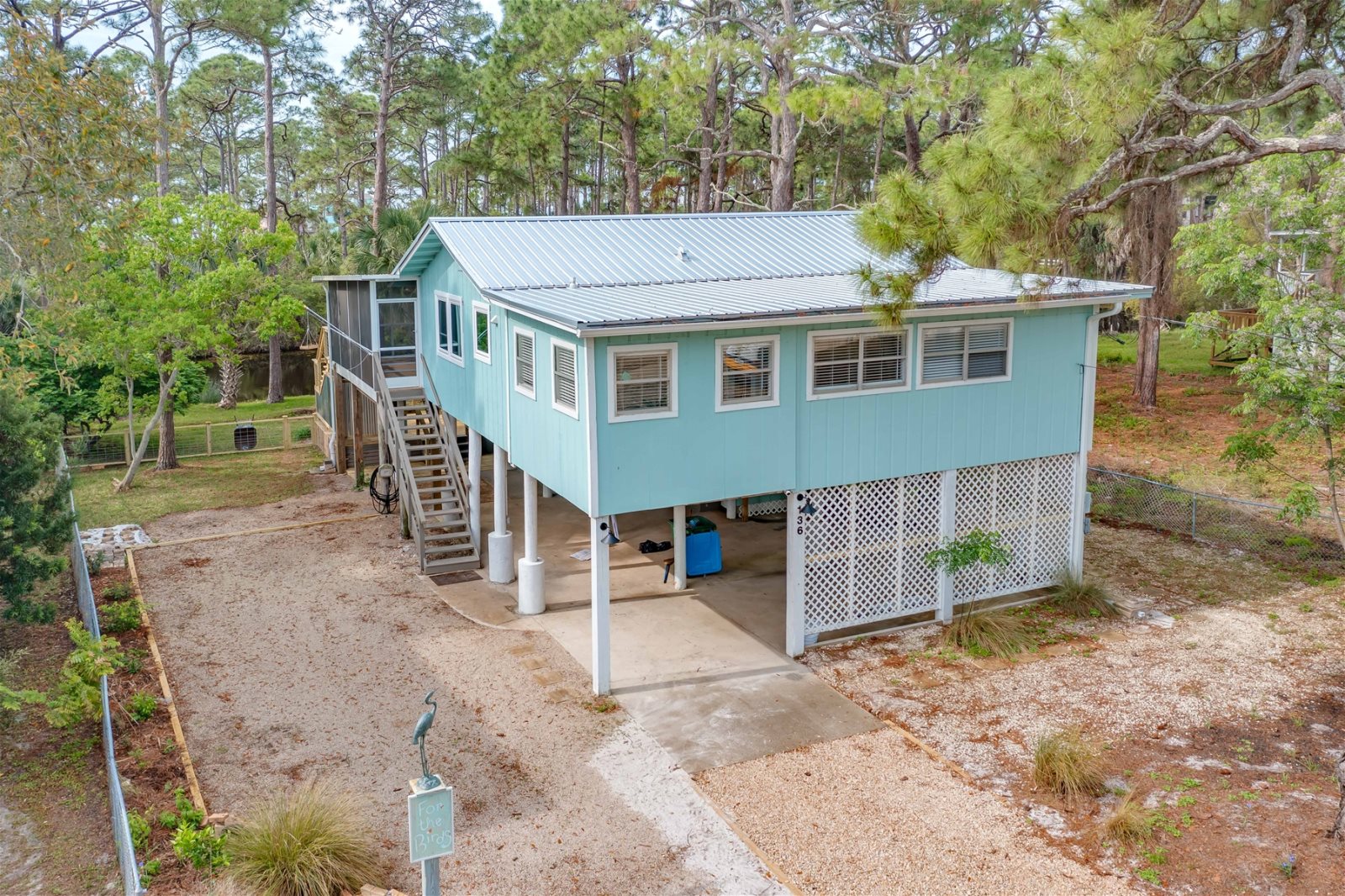 Waterfront Alligator Point Beach Rental 3 BR/2 BA with beach and bay views