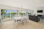 Enjoy views of the open ocean from the upstairs living and dining area