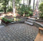 Nice patio area at entrance