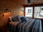 King Bedroom lower level overlooking lake