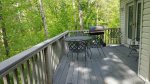 Furnished Deck in quiet wooded setting