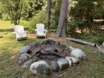 Back yard fire pit. 