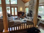 Main level living room / fire place
