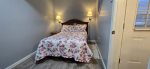 Full bed in downstairs bedroom