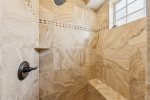 Shower in second floor master bath