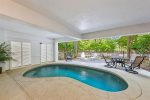 Private pool, can be heated in the shoulder seasons upon request addtl fee may apply