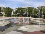 Interactive splash fountains