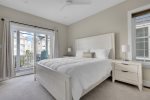 Master bedroom with balcony access