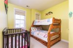 Bedroom 3 w/Twin over Full Bunk & Crib