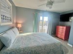 Bedroom 2 w/Queen bed, TV, bathroom access