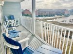 Furnished bay view balcony