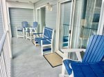Furnished bay view balcony