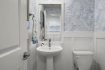 Half bathroom, Level 1.