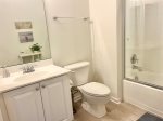 Full hall bath with tub/shower combo