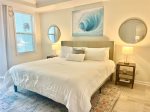 Bedroom 1 with King bed & private full bathroom