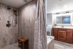Remodeled walk in shower