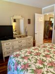 Bedroom with flat screen TV with cable access